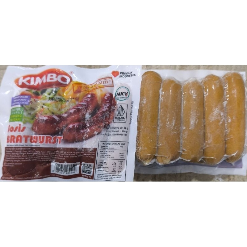 

Sosis bakar Kimbo bratwurs 500g