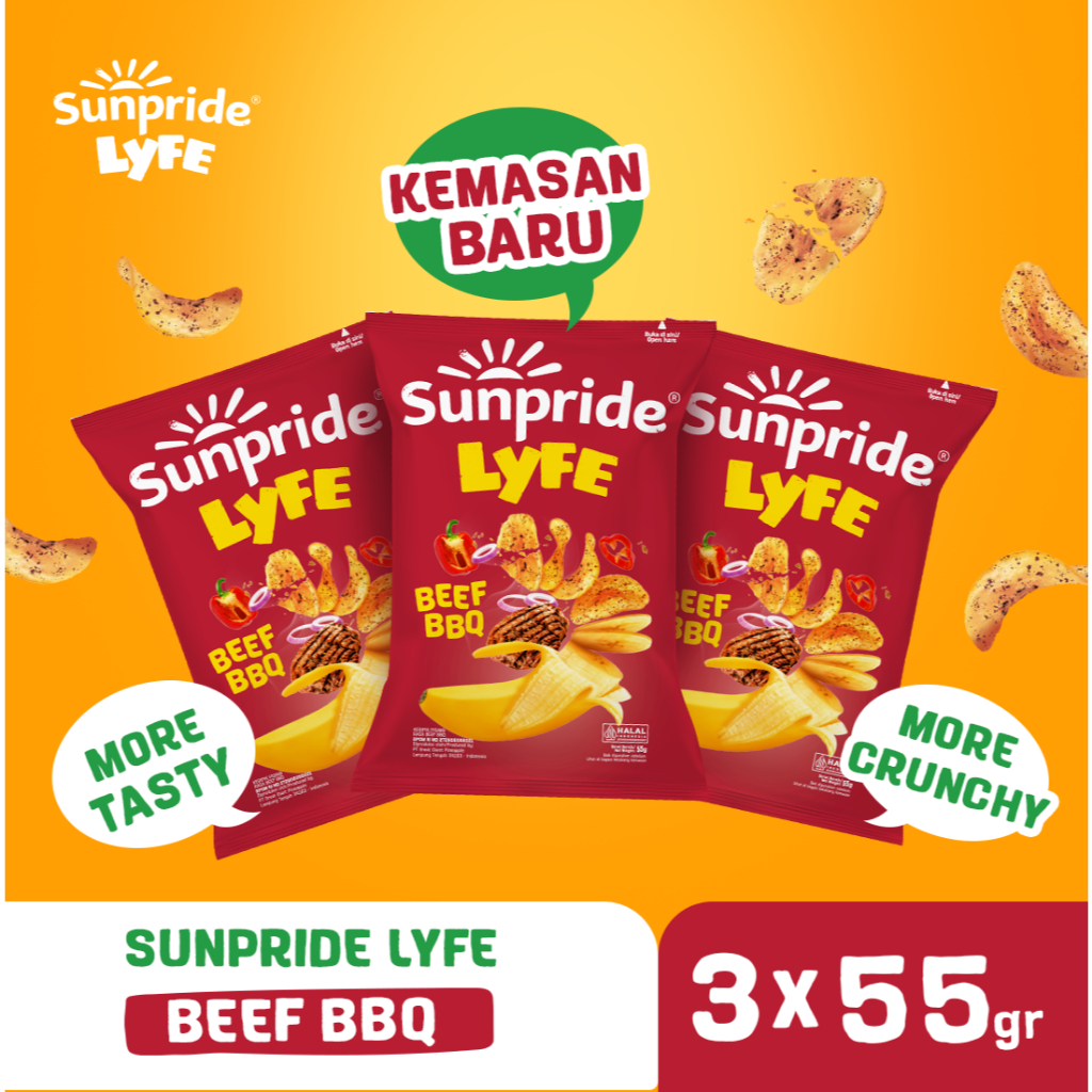 

Sunpride Lyfe Chips BBQ 55gr x 3 pcs