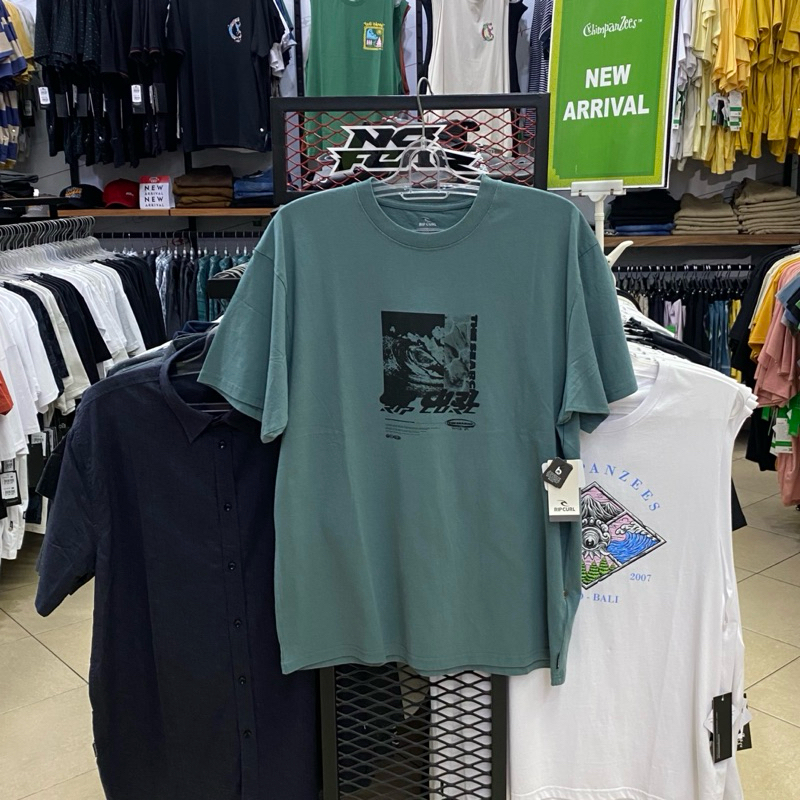 Kaos Ripcurl Quest Outer Reef Tee Blue Stone Original