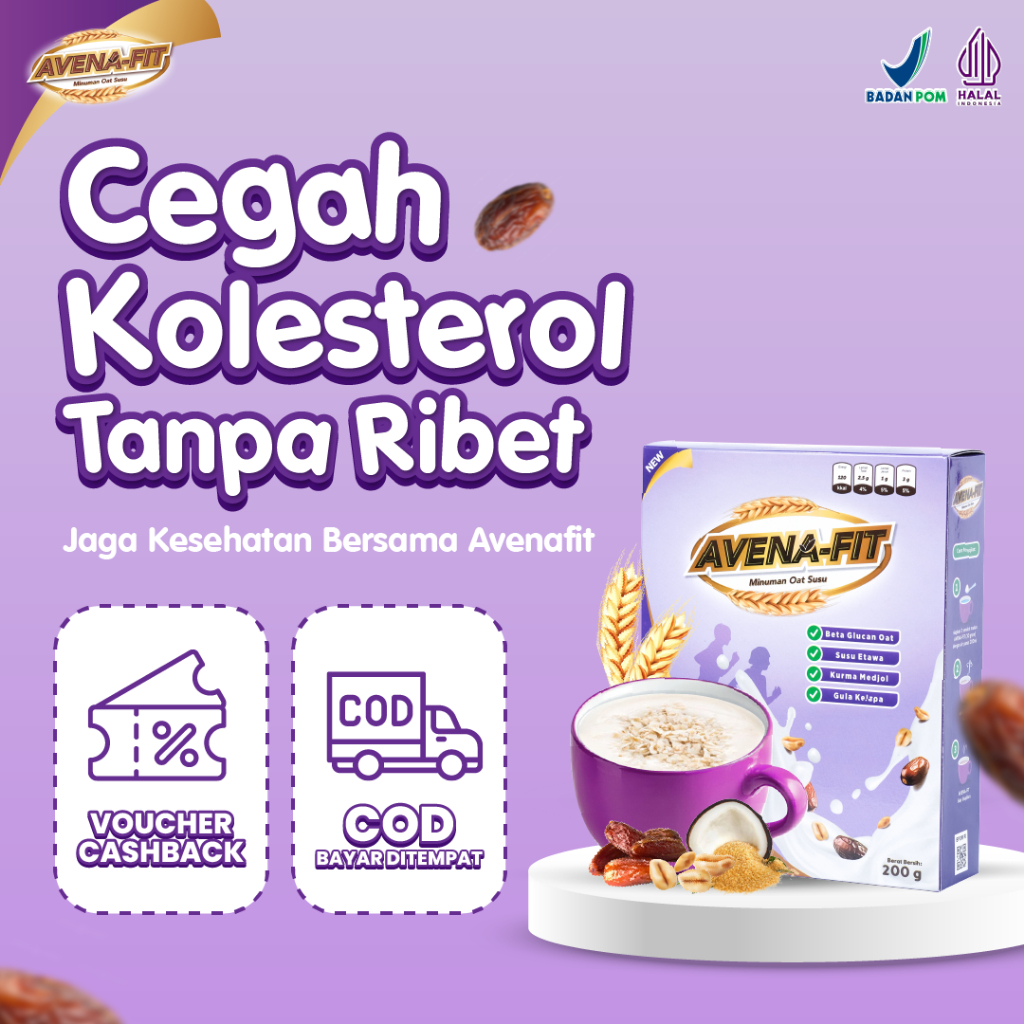 

Avenafit – Solusi Alami untuk Menurunkan Kolesterol Sekaligus Meredakan Kesemutan dan Kebas di Tangan, Kaki, serta Seluruh Tubuh