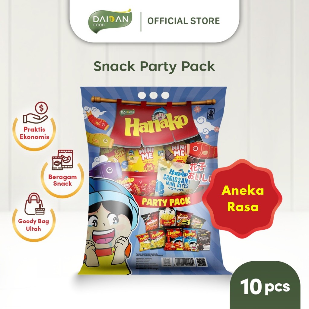 

Hanako Party Pack / Goody Bag Ulang Tahun / Bingkisan Snack Anak / Paket Hampers
