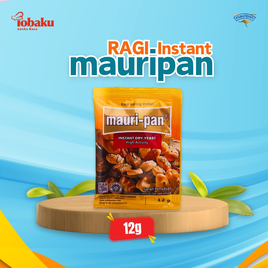 

Ragi Instan Aktif MAURIPAN Instant Dry Yeast High Activity Kemasan 12g _