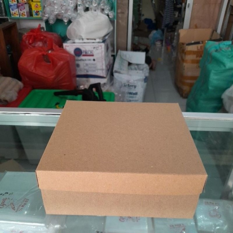 Dus Nasi Kraft Tutup Pisah 18x18 + Mika