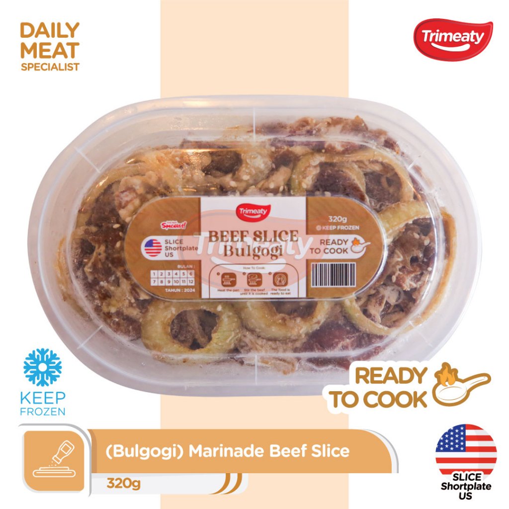 

Beef Slice Bulgogi (Shortplate) / Slice Shortplate Marinasi Bulgogi - 320gr