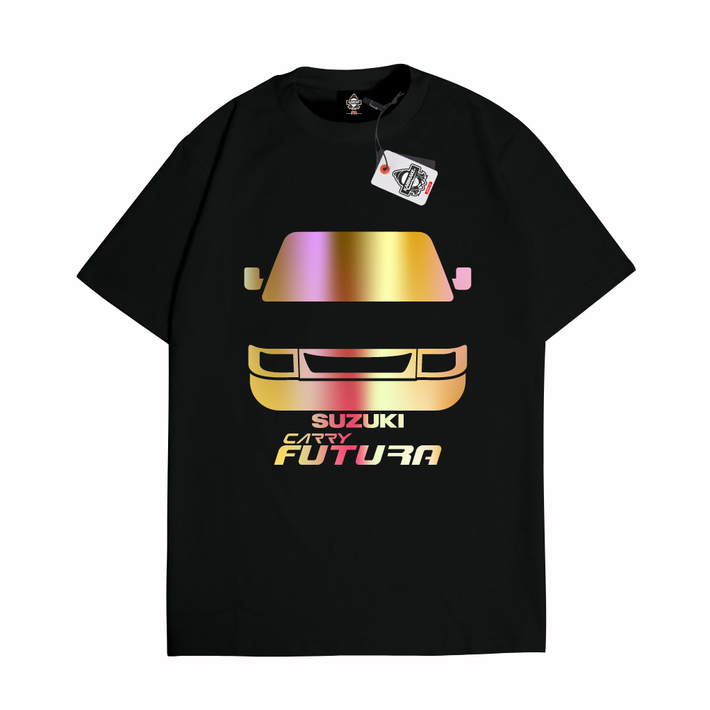 KARIMAKE Kaos Baju T Shirt Distro Unisex Gambar Mobil SUZUKI FUTURA Hologram
