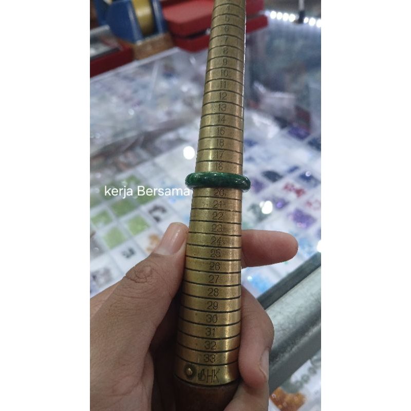 cincin batu giok birma natural