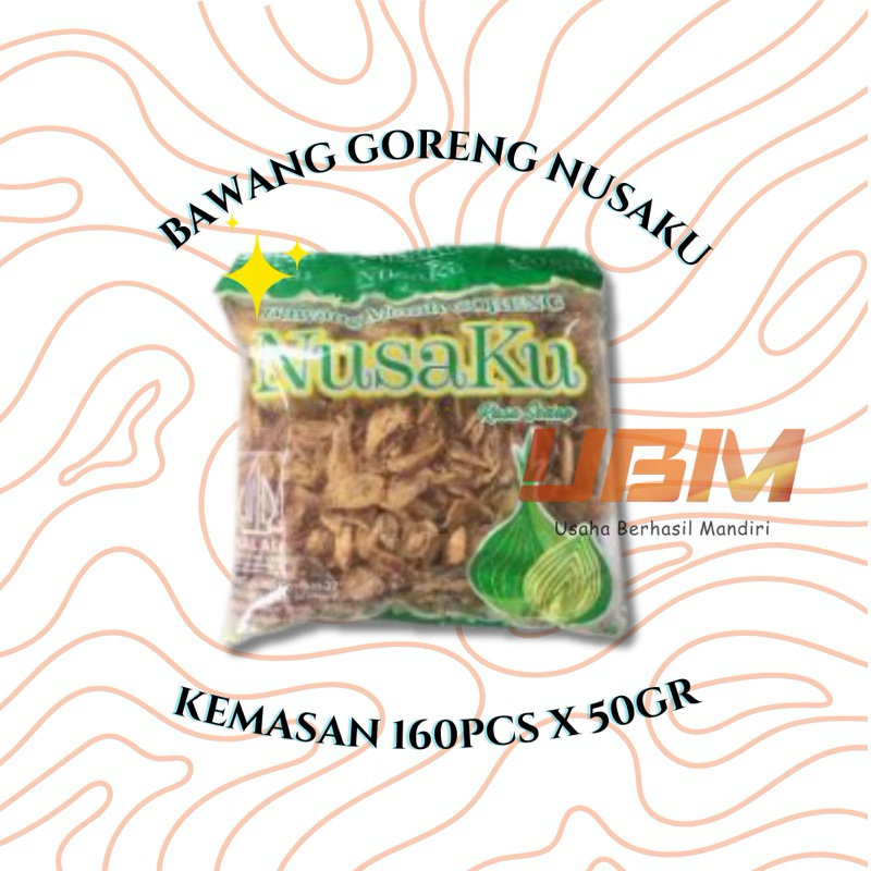 

Bawang Goreng Nusaku 160pcs x 50gr