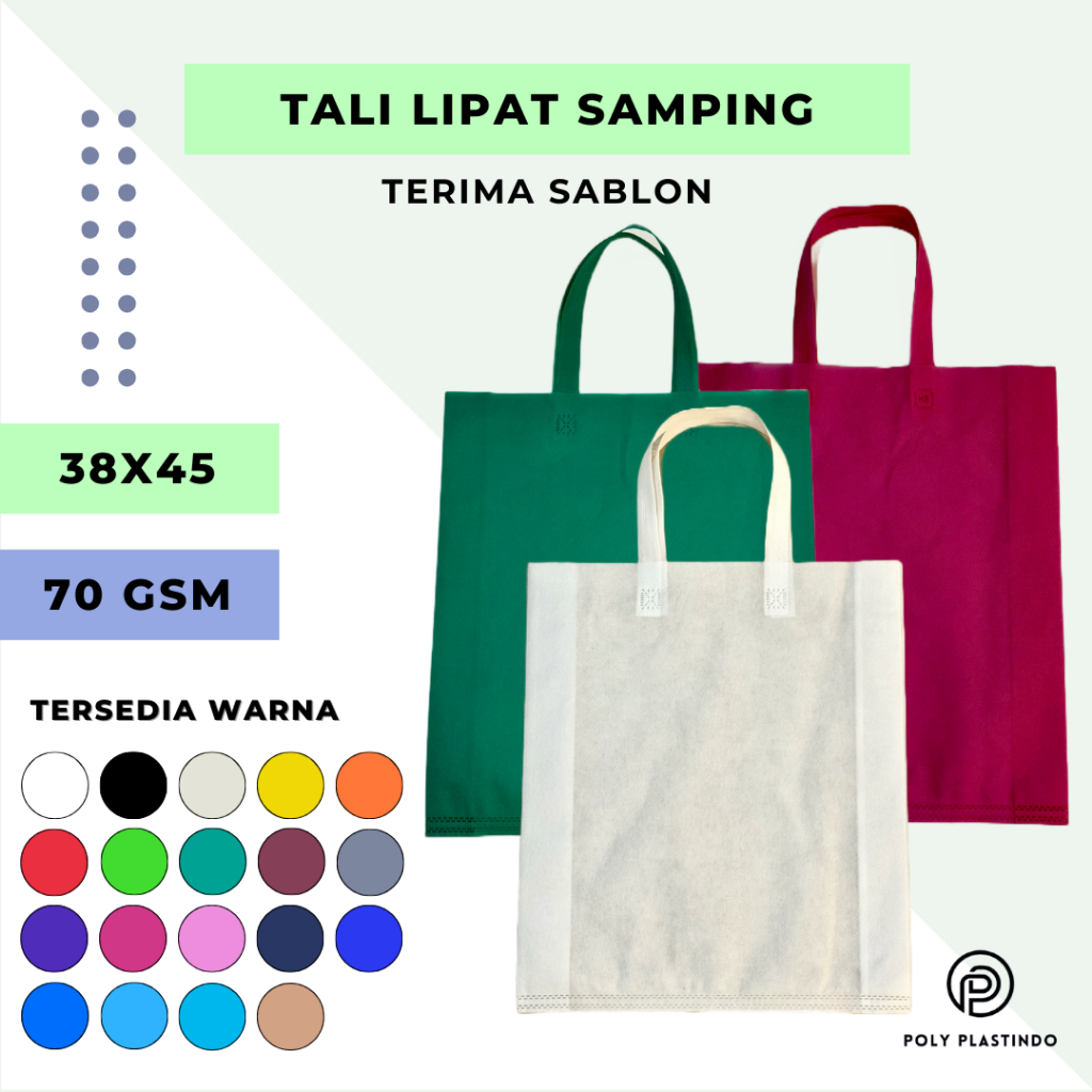 

Goodie Bag Tas Spunbond Tas Belanja (Tali Lipat Samping) 38x45x8