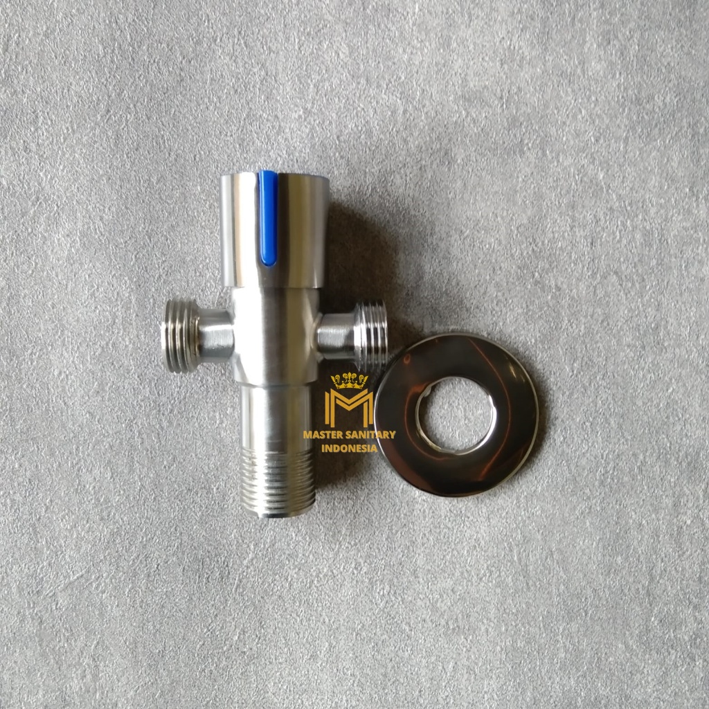 Kran Tee shower - STAINLESS STEEL - Double