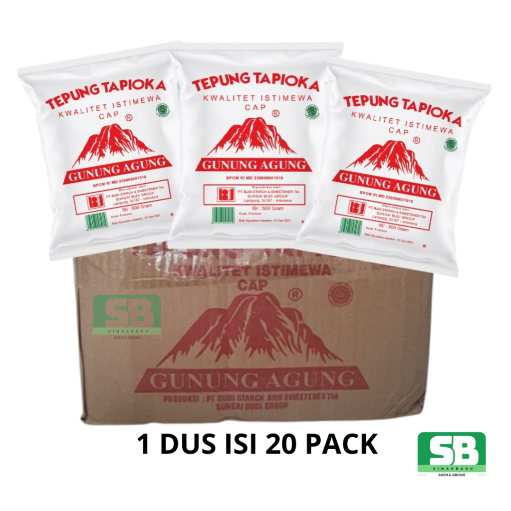 

1 DUS TEPUNG TAPIOKA SAGU CAP GUNUNG
