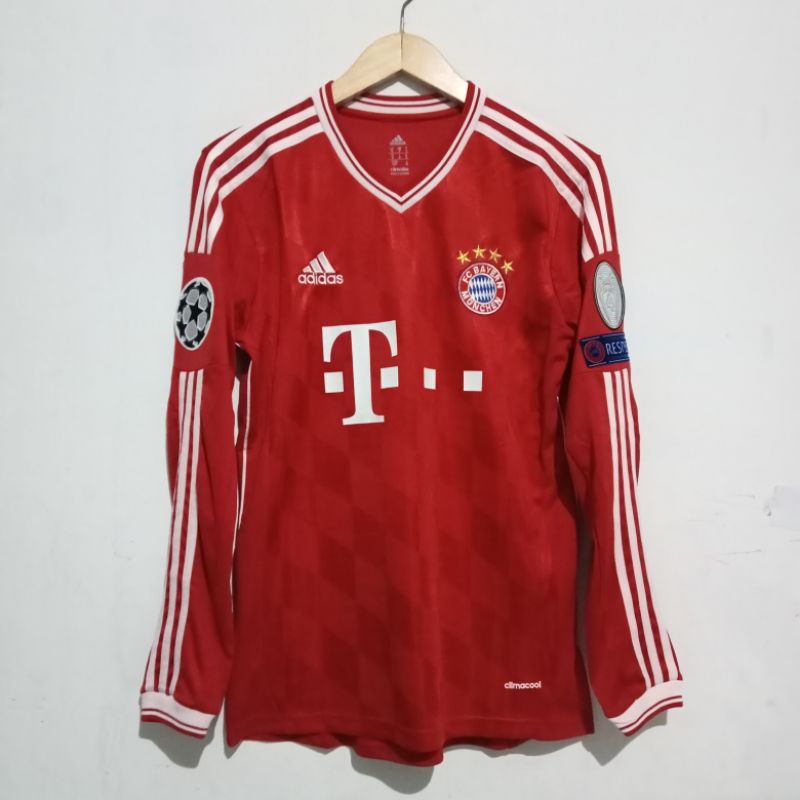 Jersey Bayern Munchen Home 2013 Long Sleeve Nameset Schweinsteiger Full Patch Champions League Jerse