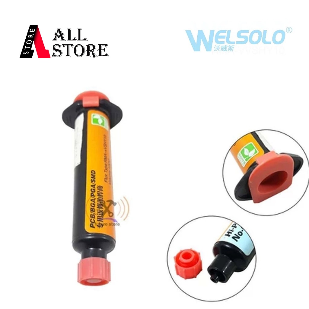 WELSOLO RMA-VVSHY10 FLUX PASTA SOLDER - FLUX SUNTIK - MINYAK SOLDER - FLUX SOLDER SUNTIK 10CC ORIGIN