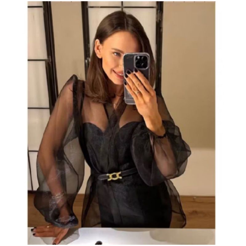 Outer Organza Kimono Kondangan/Outfit organza Kimono Kondangan UU