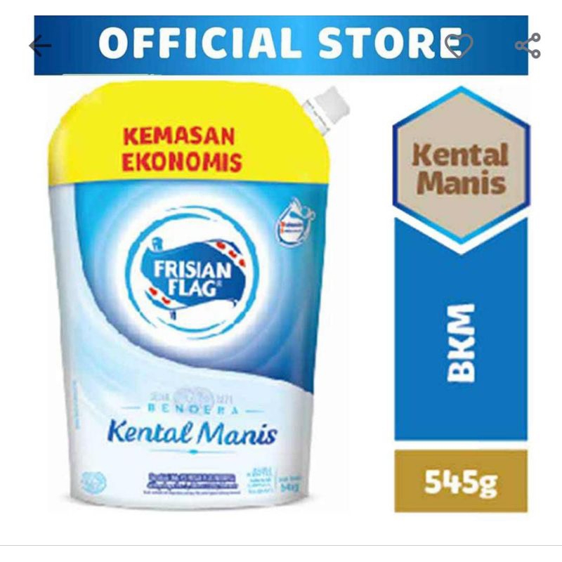

frisian flag kental manis putih/coklat 545g