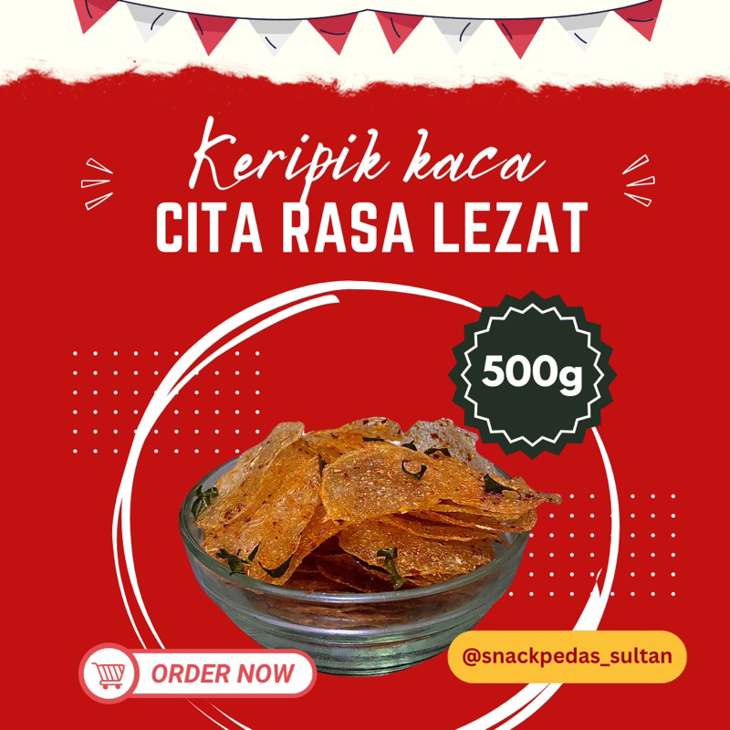 

Keripik kaca pedas daun jeruk 500g