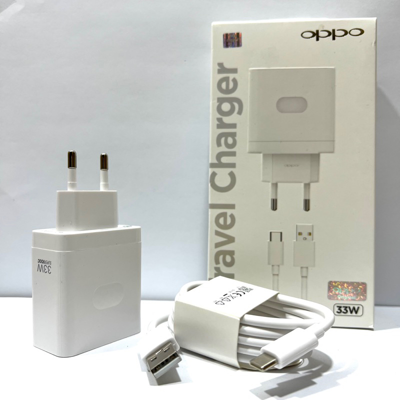 Charger Oppo Super Vooc 33W Type C Original Product Fast Charging 33 Watt