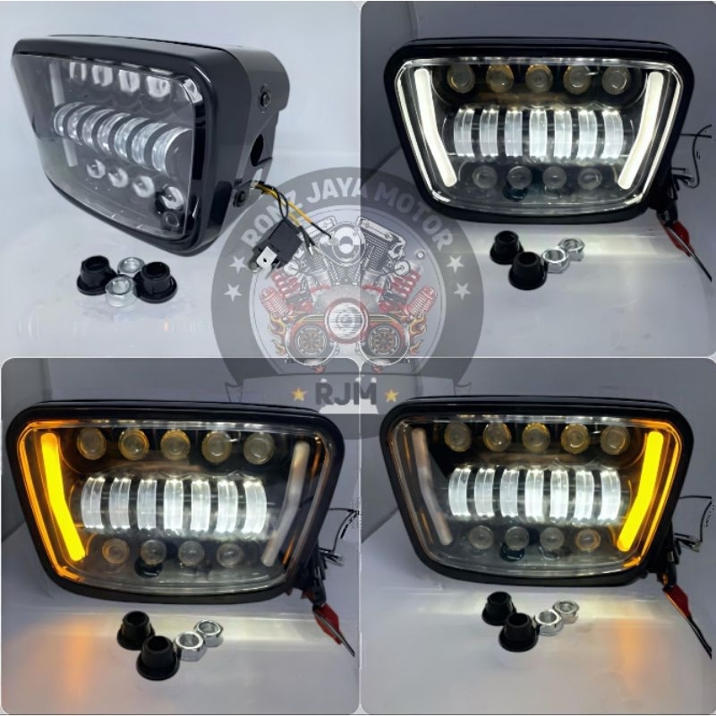 Lampu Depan Rx king Led Lampu depan Rx king Led Hitam
