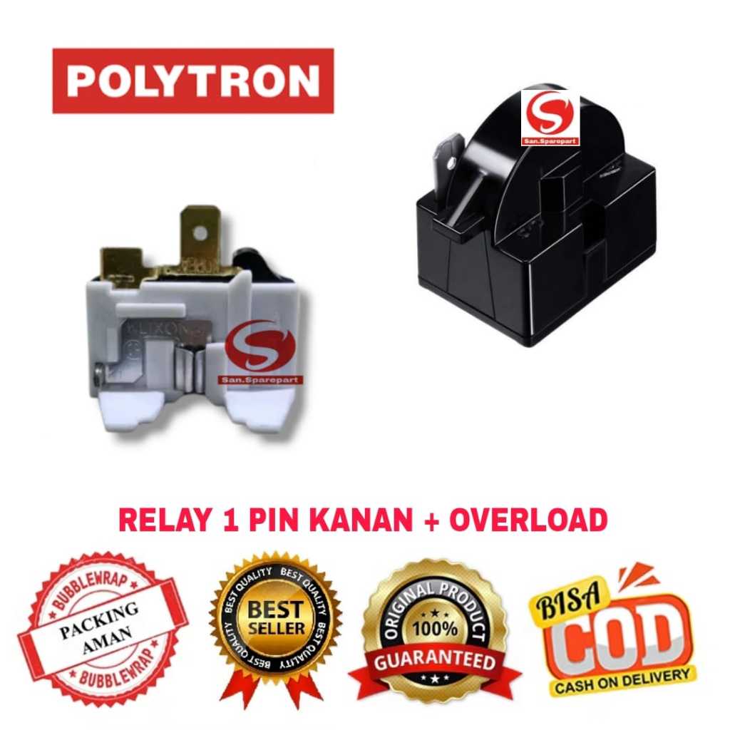 [BISA COD] PROMO Relay Overload Kulkas 1 Pintu Polytron
