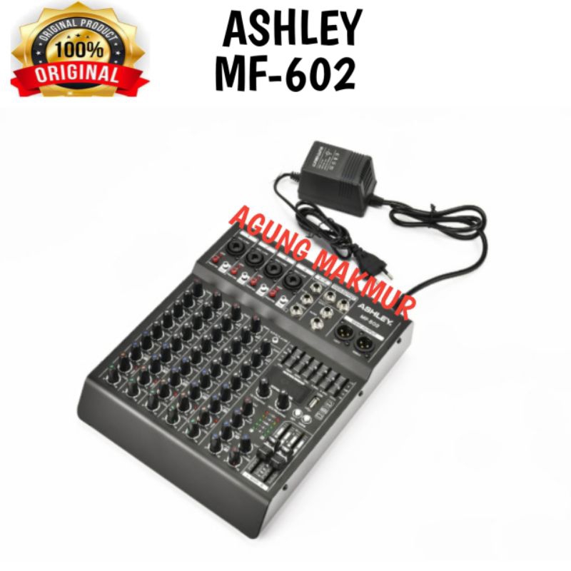 Mixer Ashleh Mf-602 Original - Mixer audio Ashley MF 602 - Mixer Ashley Mf602