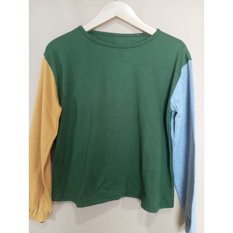 PRELOVED - HYL PRELOVED - KAOS LENGAN PANJANG KUNING ABU