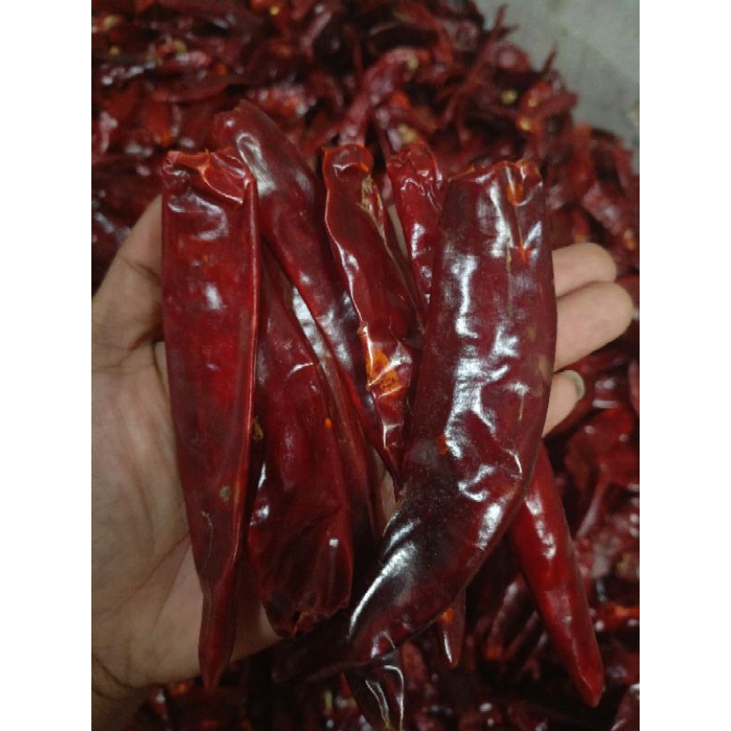 

ready kemasan ( 1.kg ) CABE MERAH BESAR KERING IMFOR KULITAS BGUS TIDAK PEDAS