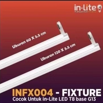 INFX004 Kap Lampu TL LED 60CM//120CM