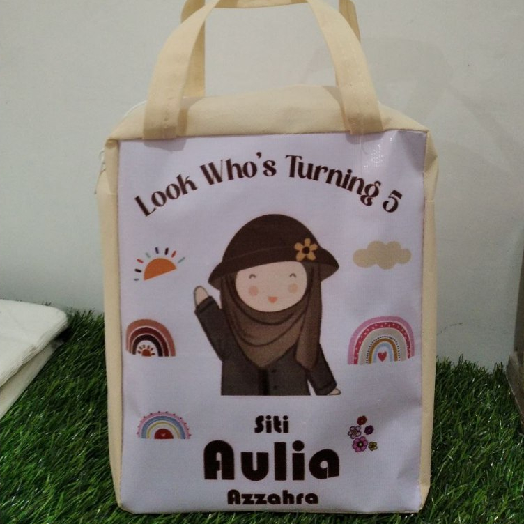 

tas souvenir ulang tahun resleting/tas souvenir/goodiebag/tas ulang tahun uk 20x13x25