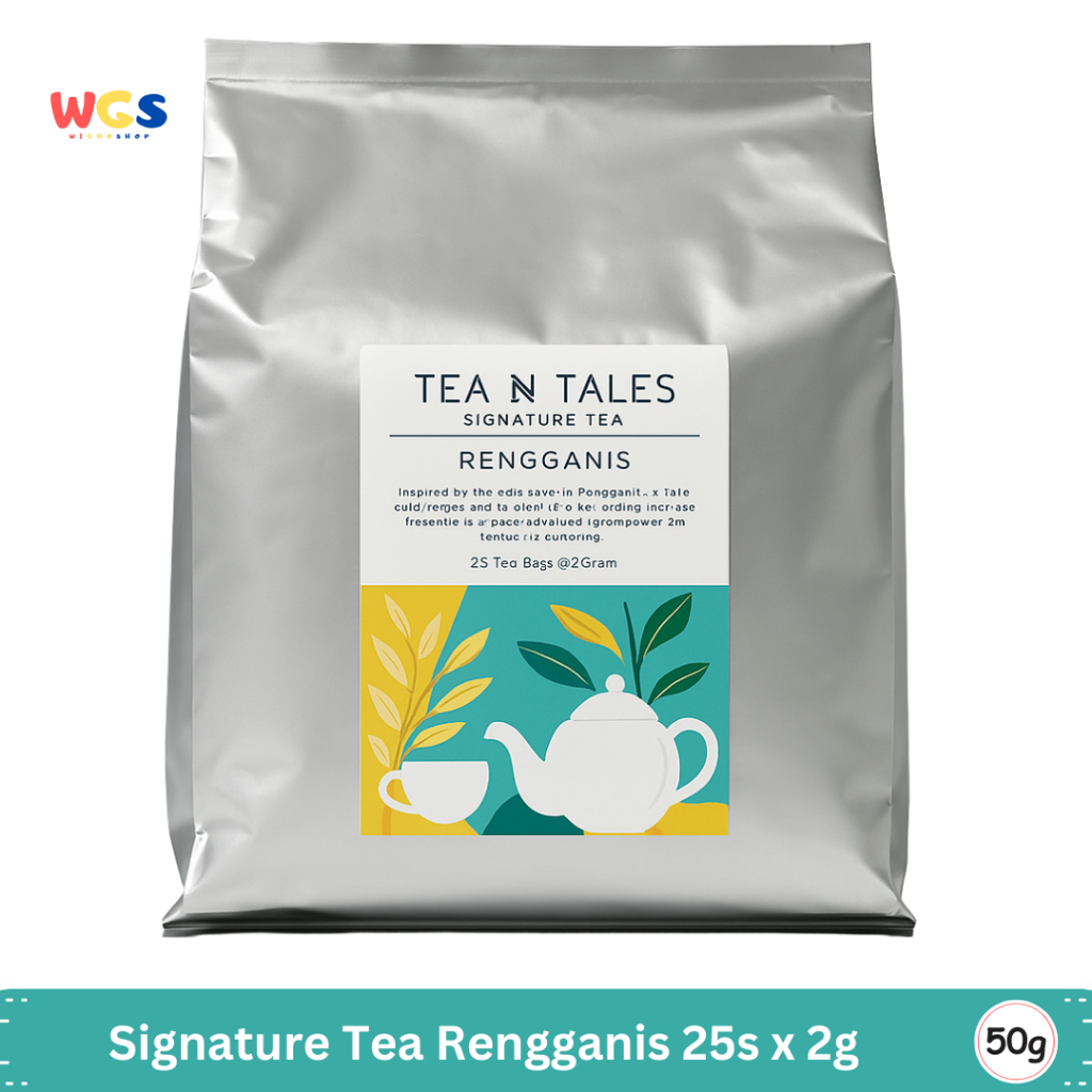 

Tea N Tales Rengganis Signature Tea (25 Tea Bags x 2g) – Teh Rempah Lembut Kaya Makna & Keseimbangan