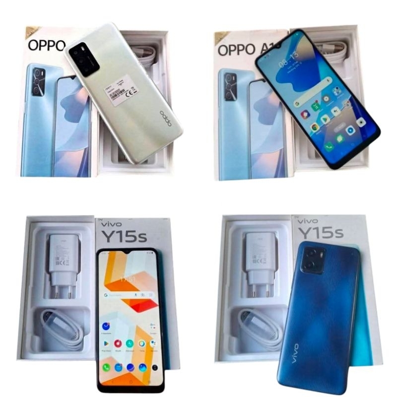OPPO A16/VIVO Y15S  3/32GB Ex Resmi Indonesia Second/Bekas Original.