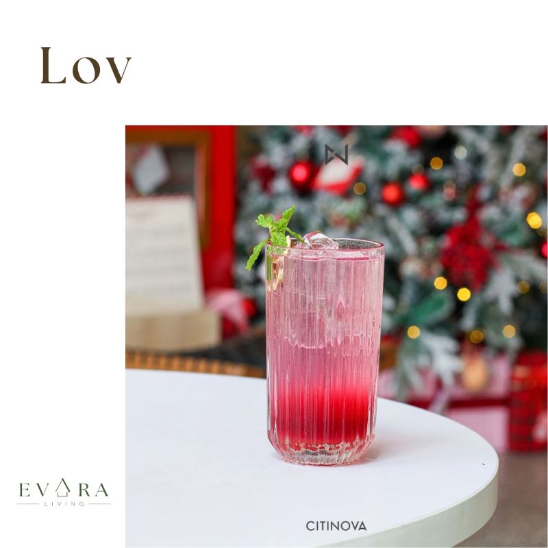 Citinova Lov / Gelas kaca aesthetic / gelas kaca lucu / gelas murah