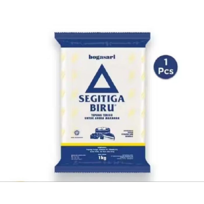 

Tepung Terigu segitiga Biru Bogasari 1 Kg -Rustinstore_