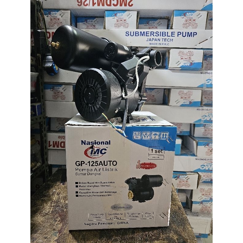 pompa air nasional GP 125 AUTO MCPUMP - pompa air nasional 125 watt otomatis