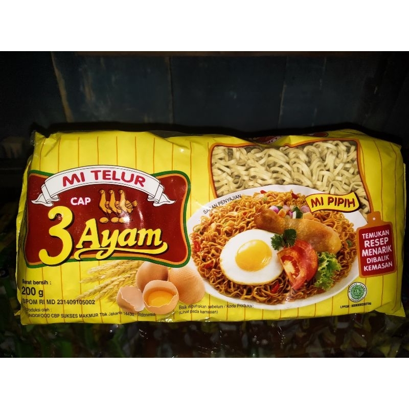

Mie Telur cap 3 Ayam