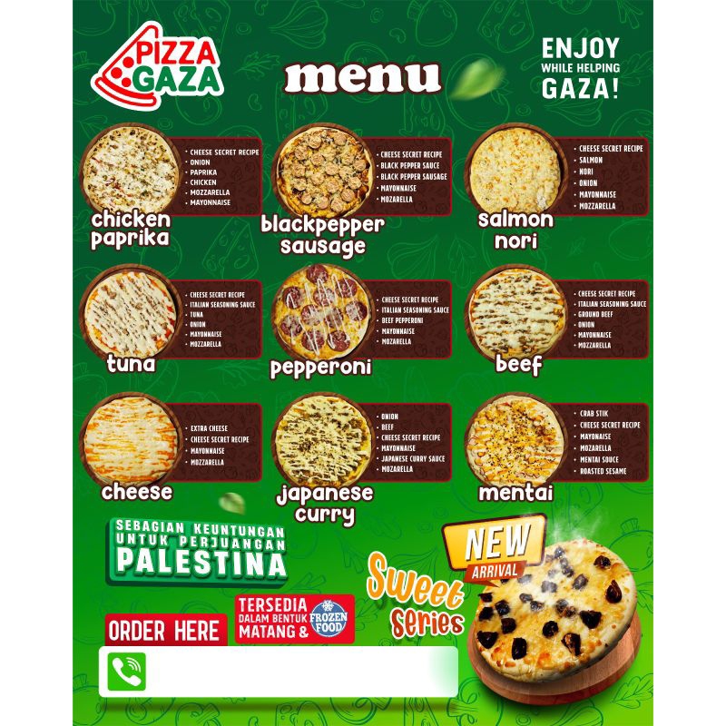 

PIZZA GAZA SMALL DAN MEDIUM
