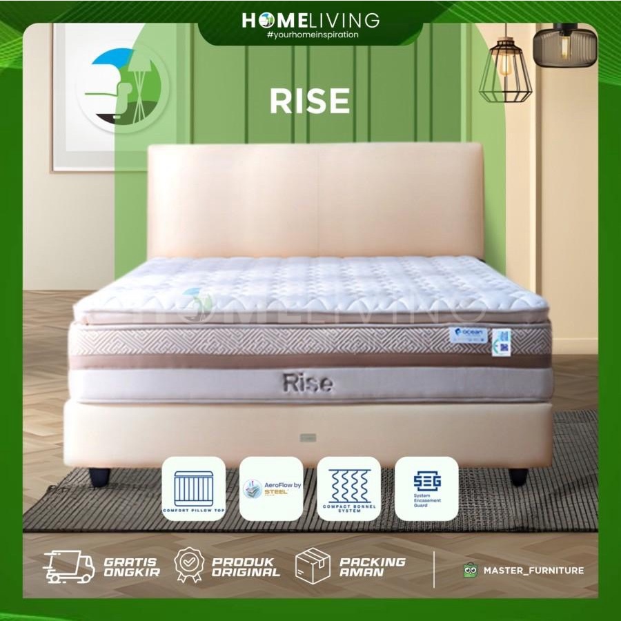 FURNIQ.ID - Springbed OCEAN - Rise / Springbed berkualitas OCEAN Rise / OCEAN Rise untuk tidur berku