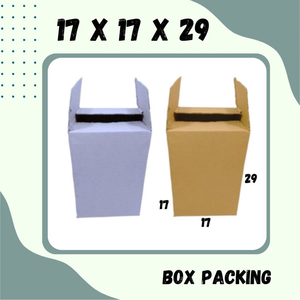 

Box 17x17x29 Kardus Packing A1 Olshop Karton Dus Souvenir Kotak Kemasan Sparepart Jamu Madu Assesoris Kosmetik