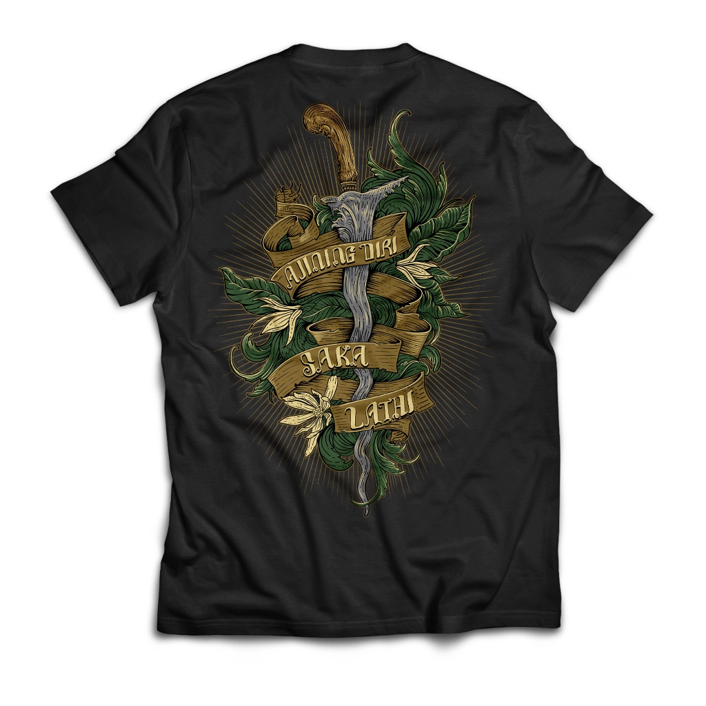 Paramesti Tshirts Kaos Jawa Wayang Keris Ajining Diri Saka Lathi Budaya Wayang Otentik Original