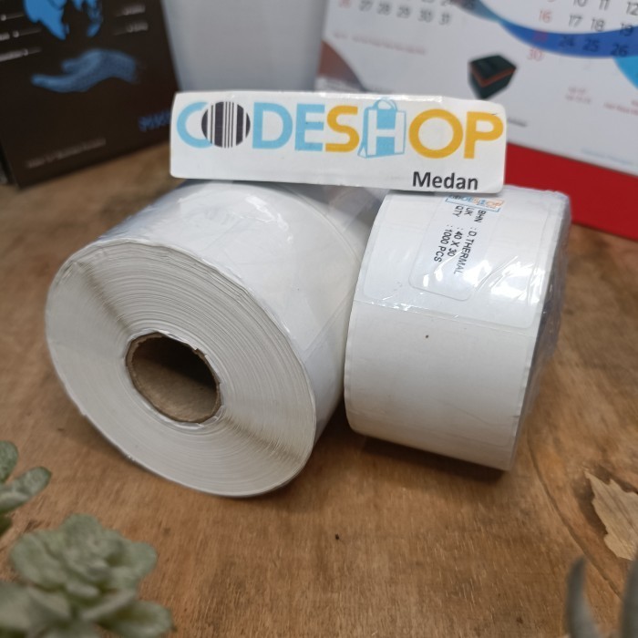 

Stiker Label Yupo Thermal 40 x 30 1 Line 40x30 mm Tahan Air 40x30mm Kertas Sticker 1000 Pcs
