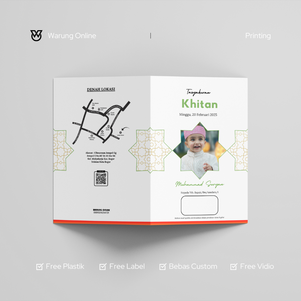 Undangan Khitan Tema Islamic 4