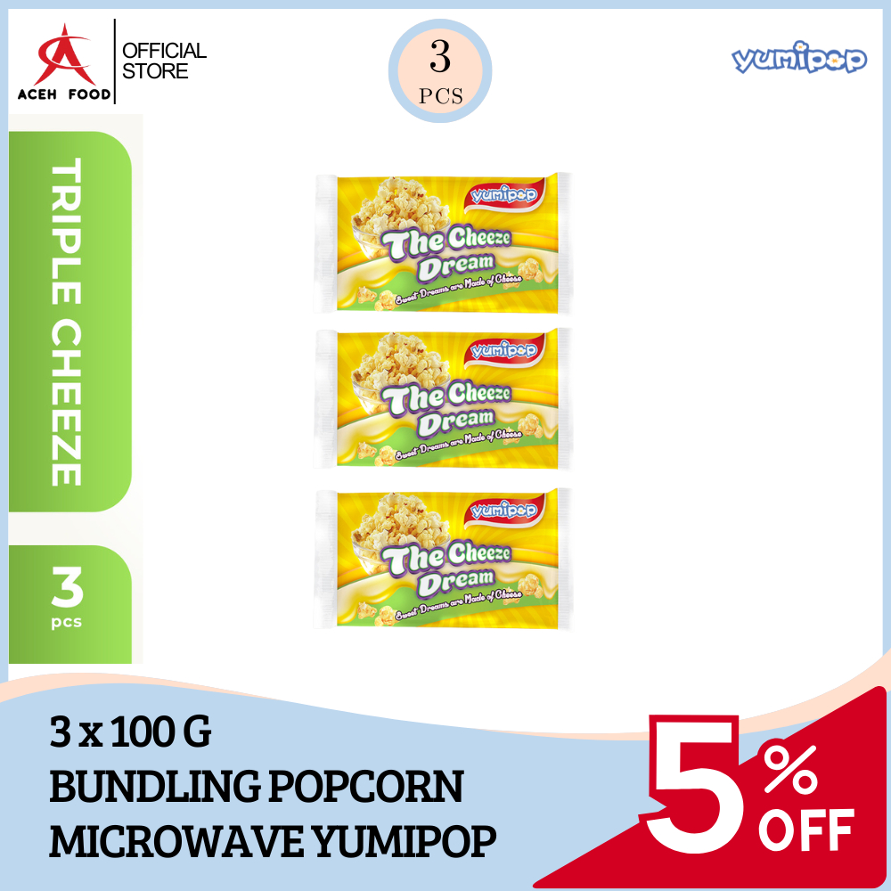 

Bundling Yumipop Popcorn - Paket Triple Cheeze Mess - Snack Cemilan Jajanan Cheeze Mess Microwave Popcorn