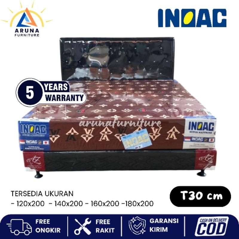 Set Divan dan Kasur Busa Inoac Tebal 30 Satu Set Dipan Kasur Inoac Set Tempat Tidur Murah Berkualita