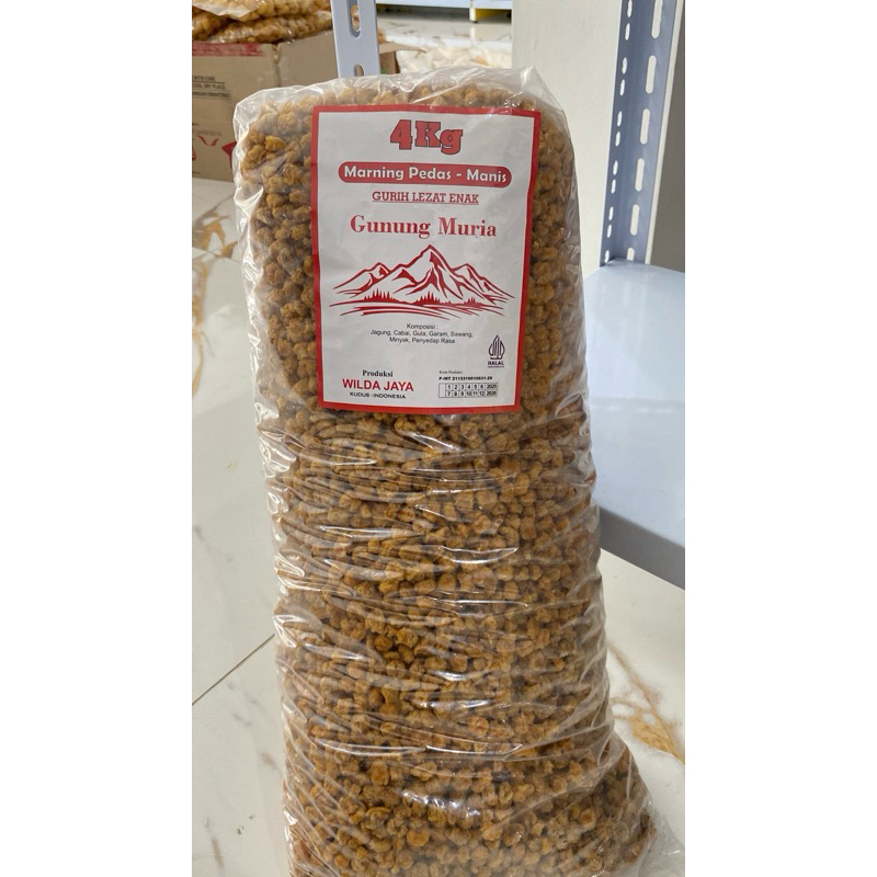 

TERMURAH !!MARNENG JAGUNG GURIH PEDAS MANIS 4KG!