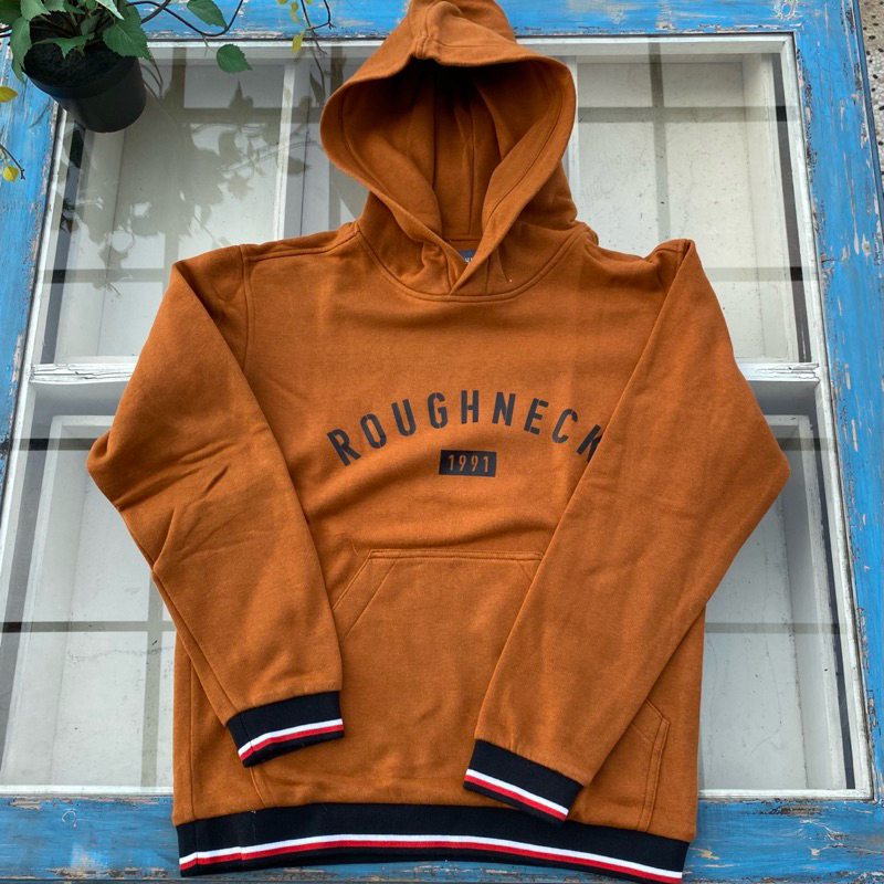 Preloved Hoodie Roughneck Coklat | Hoodie coklat | Preloved