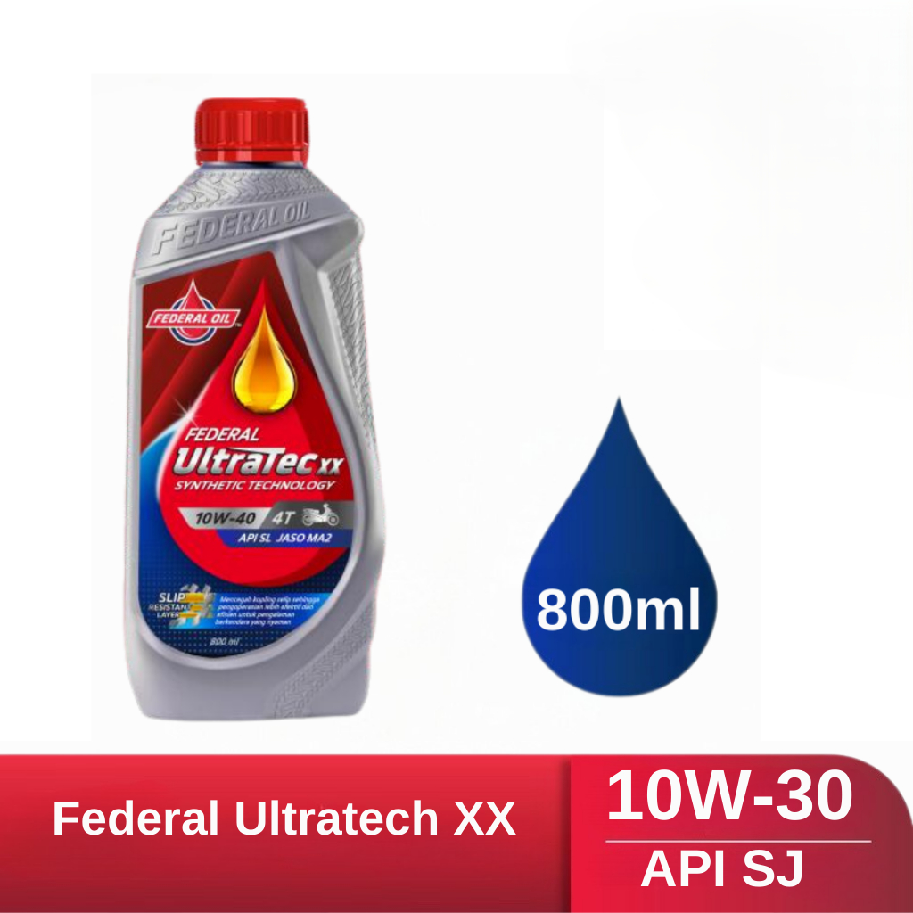 Oli federal Ultratec 800ml Oli Mesin Federal Ultratec XX 800Ml