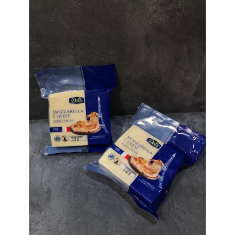

Del' Mozzarella Cheese Creamy & Stretchy / Keju Mozzarella 250gram