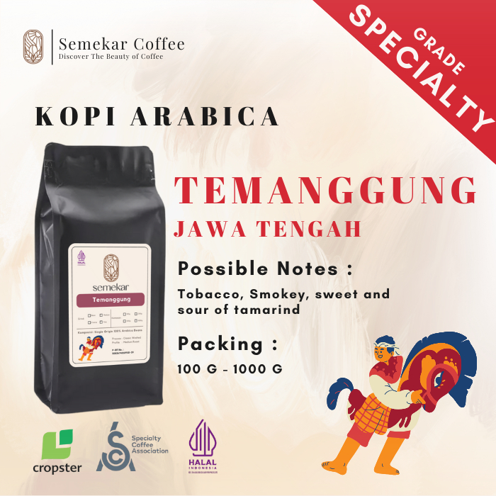 

Kopi Arabica Temanggung Specialty Grade Roasted Beans - 500G & 1000G