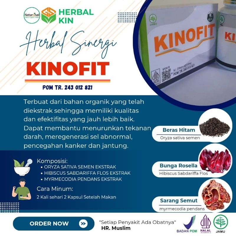 

Kinofit Herbal Dr Kin Hidup Sehat /Herbal Imunitas Anti Hipertensi Stroke Jantung