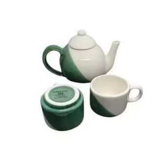 TEKO POCI SET KERAMIK + GELAS CANGKIR KERAMIK TEBAL MEWAH | TEKO CLAUDIA SET KADO