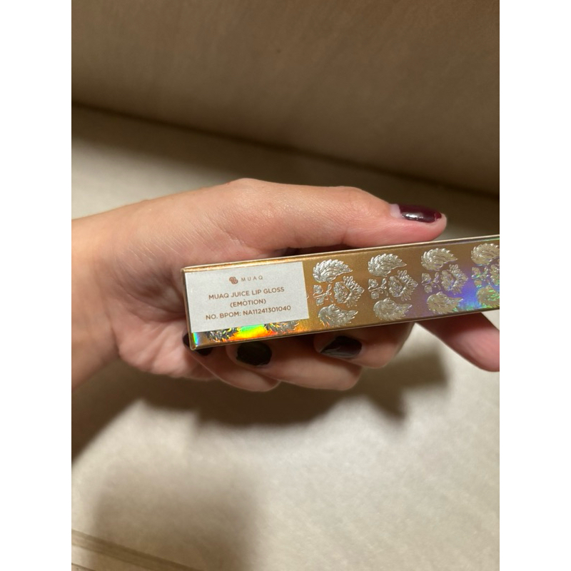 exp 27/10/2027 NEW NETT MUAQ Juice Lip Gloss EMOTION Red Pink Bening Clear Makeup women perempuan sk