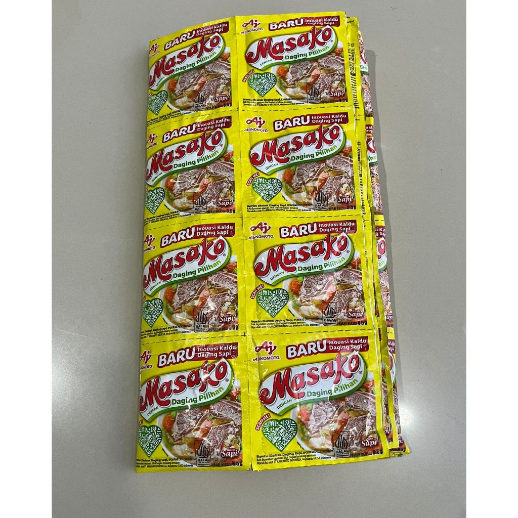 

120 SACHET MASAKO SAPI AYAM KALDU KUAH BUMBU DAPUR 10 RENTENG TERMURAH